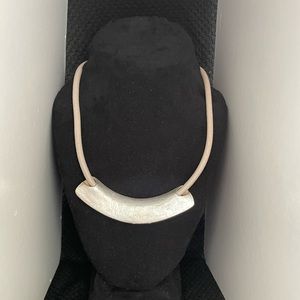 Silver tone necklace